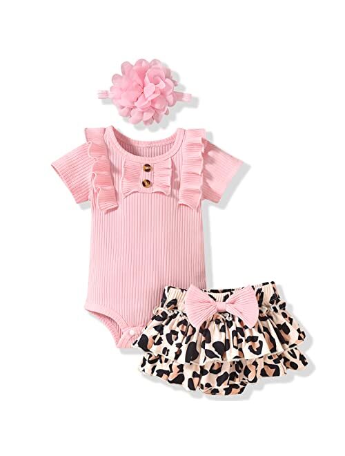 Aalizzwell Newborn Infant Baby Girls Summer Outfit