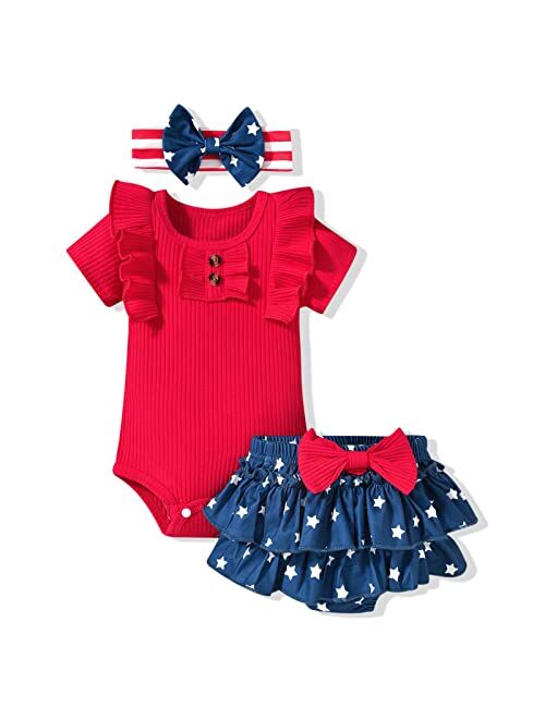 Aalizzwell Newborn Infant Baby Girls Summer Outfit