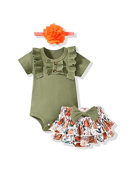 Aalizzwell Newborn Infant Baby Girls Summer Outfit