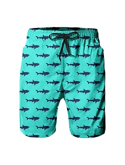 Ft Fenteng Mens Swim Trunks Quick Dry Board Shorts with Mesh Lining, Breathable Fit Beach Shorts Swimwear Bathing Suits