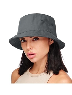 Bucket Hat for Women Men Lightweight Cotton Trendy Packable Summer Travel Beach Sun Hats