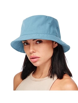 Bucket Hat for Women Men Lightweight Cotton Trendy Packable Summer Travel Beach Sun Hats