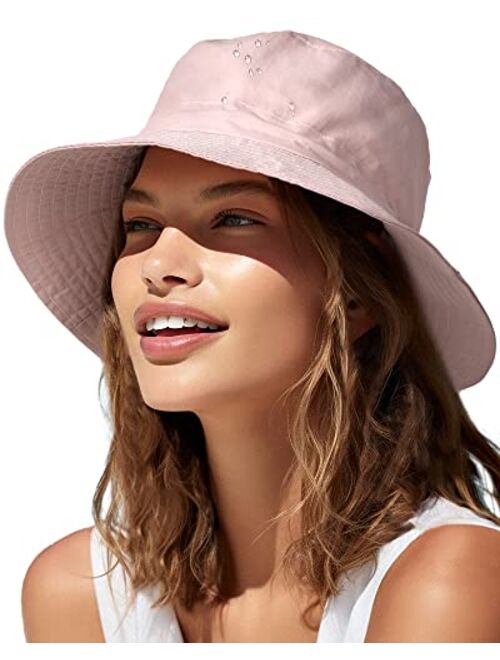 FURTALK Bucket Hat for Women Packable Sun Hat Nylon Travel Hat Wide Brim UV Protection Summer Hat