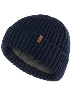 Beanie Men Women Warm Winter Hats Acrylic Knit Cuffed Beanie Daily Beanie Hat Unisex Plain Skull Cap