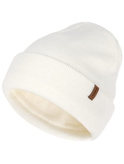 Beanie Hats for Women Men Fleece Lined Winter Hats Soft Warm Womens Beanies for Winter