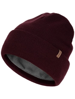 Beanie Hats for Women Men Fleece Lined Winter Hats Soft Warm Womens Beanies for Winter