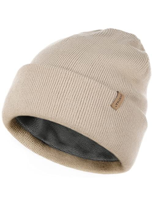 FURTALK Beanie Hats for Women Men Fleece Lined Winter Hats Soft Warm Womens Beanies for Winter