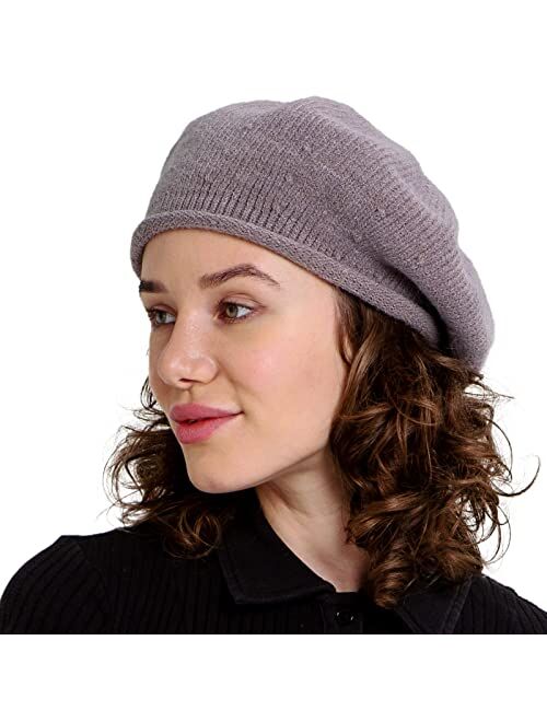 Furtalk Beret Hat Women Knit Slouchy Beanie Hats Soft Warm Winter Hats for Women Lady Classic French Beret Hats