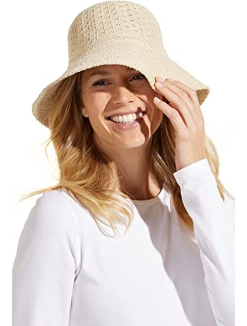 Coolibar UPF 50+ Women's Ariel Reversible Pool Hat - Sun Protective