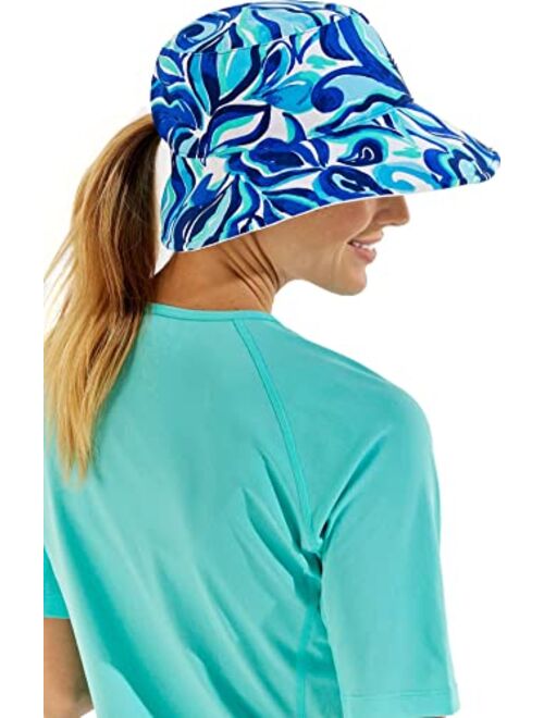 Coolibar UPF 50+ Women's Ariel Reversible Pool Hat - Sun Protective