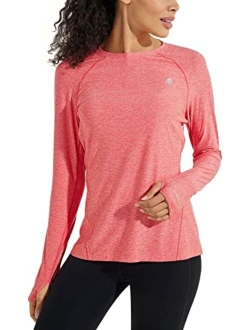 UPF 50  Women's Devi Long Sleeve Fitness T-Shirt - Sun Protective