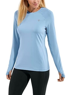 UPF 50  Women's Devi Long Sleeve Fitness T-Shirt - Sun Protective