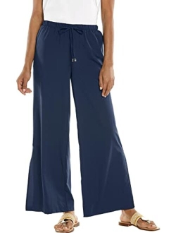 UPF 50  Women's Petra Wide Leg Pants - Sun Protective