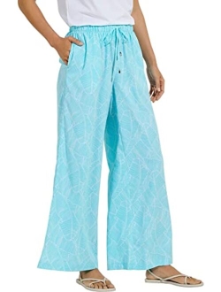 UPF 50  Women's Petra Wide Leg Pants - Sun Protective