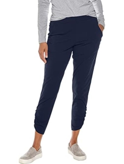 UPF 50  Women's Cafe Ruche Pants - Sun Protective