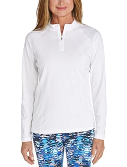 UPF 50  Women's Freestyle Long Sleeve Rash Guard - Sun Protective