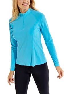 UPF 50  Women's Freestyle Long Sleeve Rash Guard - Sun Protective