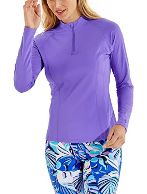 Coolibar UPF 50+ Women's Freestyle Long Sleeve Rash Guard - Sun Protective