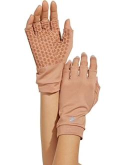 UPF 50  Men's Women's Ouray UV Fingerless Sun Gloves - Sun Protective