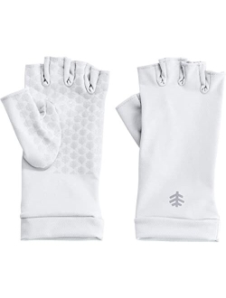 UPF 50  Men's Women's Ouray UV Fingerless Sun Gloves - Sun Protective