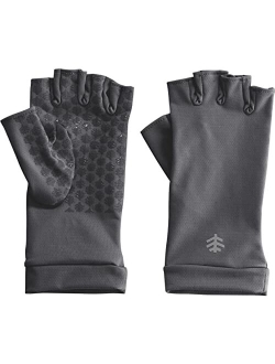 UPF 50  Men's Women's Ouray UV Fingerless Sun Gloves - Sun Protective