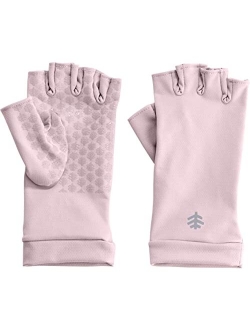 UPF 50  Men's Women's Ouray UV Fingerless Sun Gloves - Sun Protective