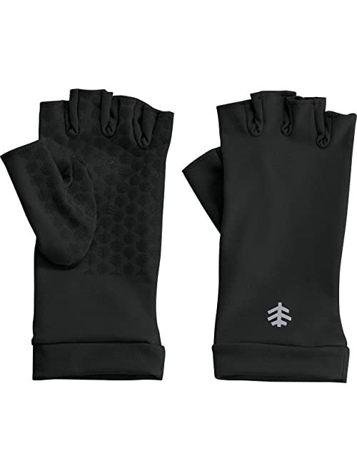 Coolibar UPF 50+ Men's Women's Ouray UV Fingerless Sun Gloves - Sun Protective