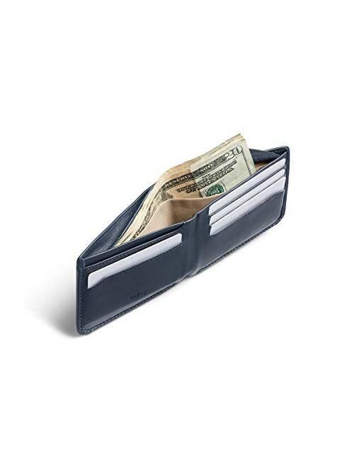 Bellroy Hide & Seek Wallet (Slim Leather Bifold Design, RFID Protected, Holds 5-12 Cards, Coin Pouch, Flat Note Section, Hidden Pocket)