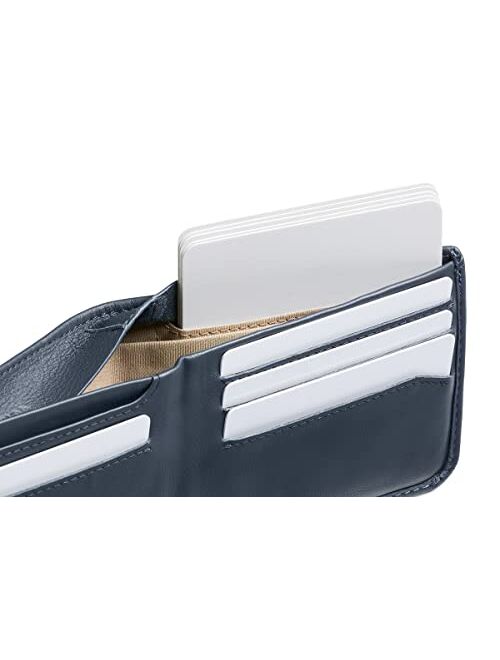 Bellroy Hide & Seek Wallet (Slim Leather Bifold Design, RFID Protected, Holds 5-12 Cards, Coin Pouch, Flat Note Section, Hidden Pocket)