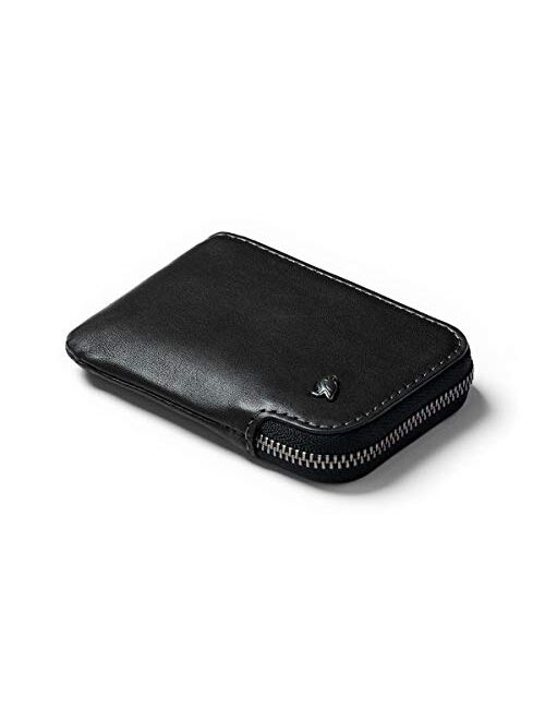 Bellroy Card Pocket (Small Leather Zipper Card Holder Wallet, Holds 4-15 Cards, Coin Pouch, Folded Note Storage)