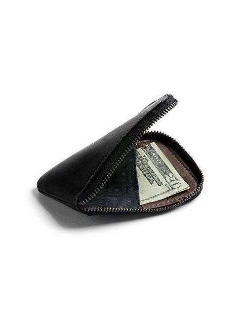 Bellroy Card Pocket (Small Leather Zipper Card Holder Wallet, Holds 4-15 Cards, Coin Pouch, Folded Note Storage)