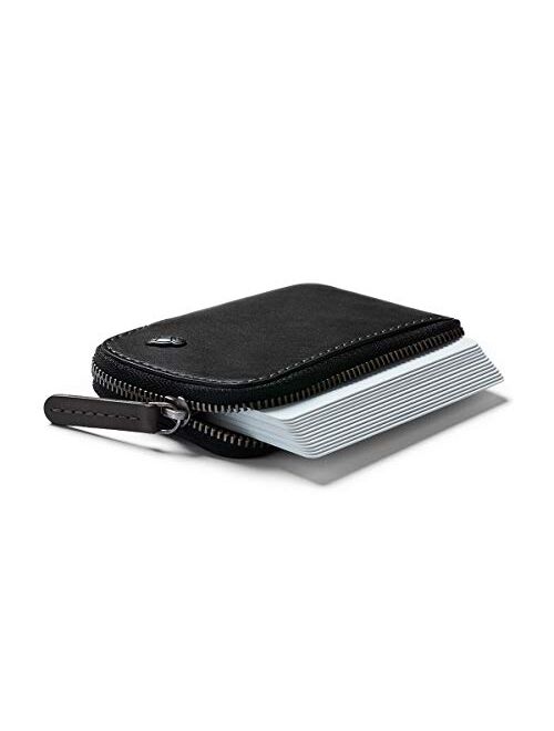 Bellroy Card Pocket (Small Leather Zipper Card Holder Wallet, Holds 4-15 Cards, Coin Pouch, Folded Note Storage)