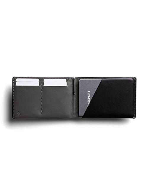 Bellroy Travel Wallet (Slim Leather Passport Wallet, RFID Blocking, Organizes Travel Documents, Cash & Tickets, Holds 4-10 Cards, Includes Micro Pen) - Caramel - RFID