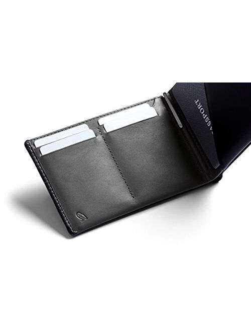 Bellroy Travel Wallet (Slim Leather Passport Wallet, RFID Blocking, Organizes Travel Documents, Cash & Tickets, Holds 4-10 Cards, Includes Micro Pen) - Caramel - RFID