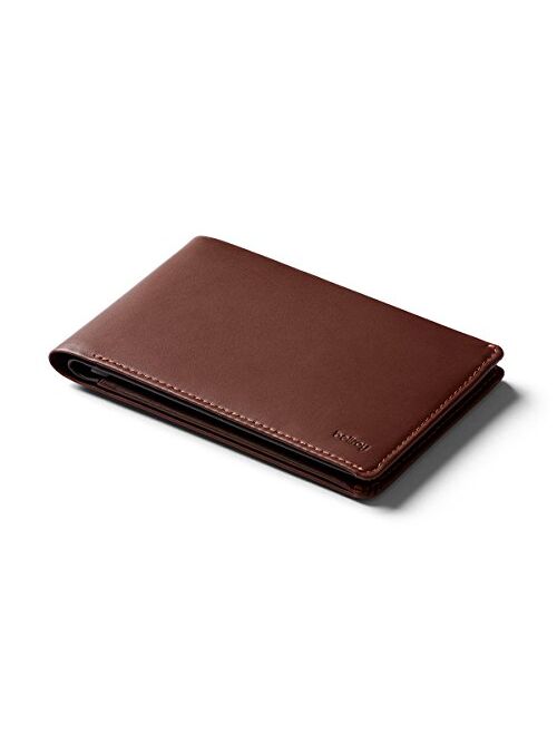 Bellroy Travel Wallet (Slim Leather Passport Wallet, RFID Blocking, Organizes Travel Documents, Cash & Tickets, Holds 4-10 Cards, Includes Micro Pen) - Caramel - RFID