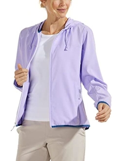 UPF 50  Women's Arcadian Packable Sunblock Jacket - Sun Protective