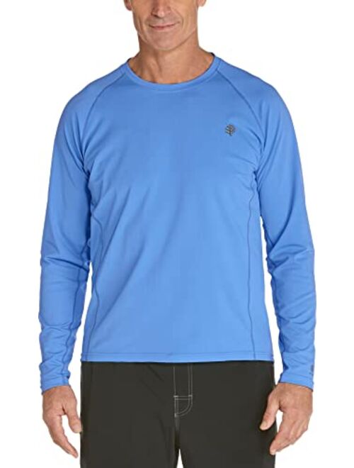 Coolibar UPF 50+ Men's Hightide Long Sleeve Swim Shirt - Sun Protective