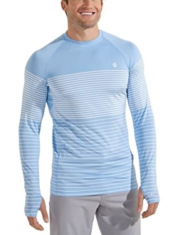 UPF 50  Men's Agility Long Sleeve Performance T-Shirt - Sun Protective