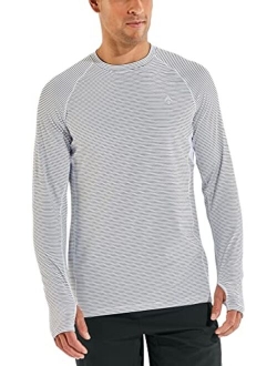 UPF 50  Men's Agility Long Sleeve Performance T-Shirt - Sun Protective