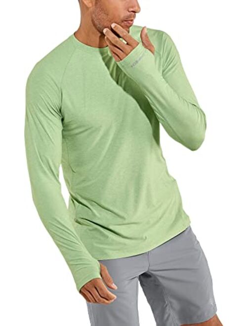 Coolibar UPF 50+ Men's Agility Long Sleeve Performance T-Shirt - Sun Protective