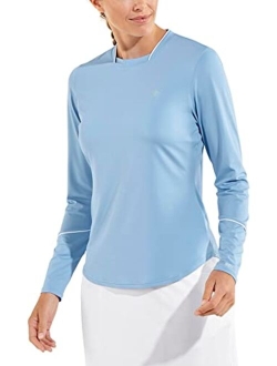 UPF 50  Women's Match Point Long Sleeve Tee - Sun Protective