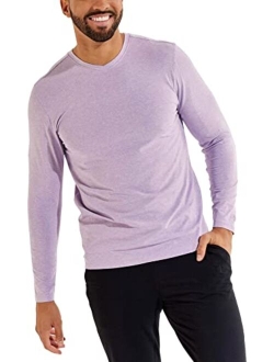 UPF 50  Men's Morada Everyday Long Sleeve V-Neck T-Shirt - Sun Protective