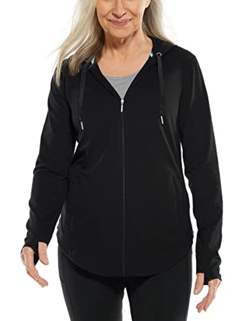 Coolibar UPF 50+ Women's LumaLeo Zip-Up Hoodie - Sun Protective