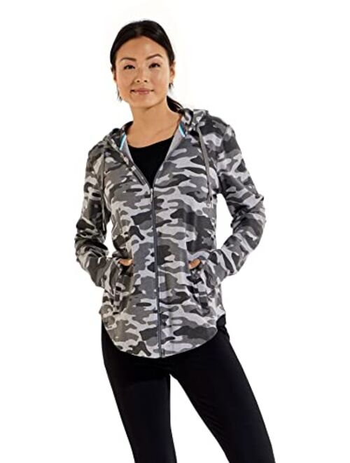 Coolibar UPF 50+ Women's LumaLeo Zip-Up Hoodie - Sun Protective