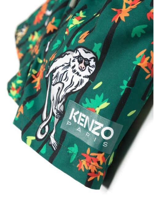 Kenzo Kids animal-print swim shorts