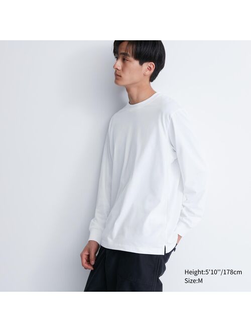 Uniqlo AIRism Cotton UV Protection Crew Neck T-Shirt