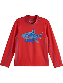 UPF 50  Kid's Sandshark Long Sleeve Surf Shirt - Sun Protective