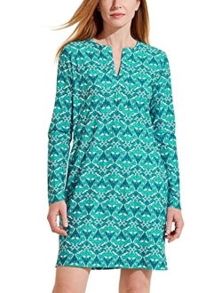 UPF 50  Women's Shoreside Swim Cover-Up Dress - Sun Protective