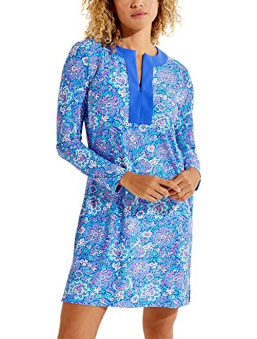 Coolibar UPF 50+ Women's Shoreside Swim Cover-Up Dress - Sun Protective