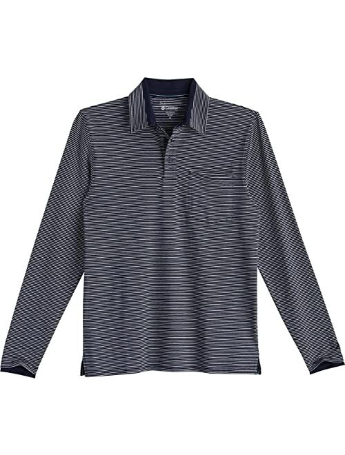 Coolibar UPF 50+ Men's Merrit Long Sleeve Pocket Polo - Sun Protective